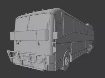 Denning Landseer Bus Low-poly 3D model