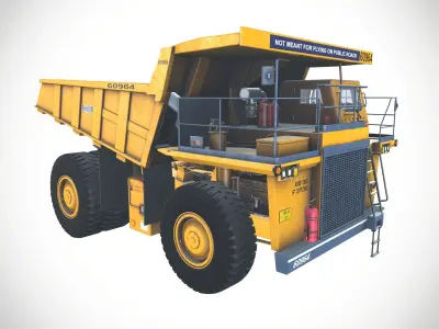 BH100 BEML Mining CONSTRUCTION OPENCAST MINING REAR DUMPERS 3D model