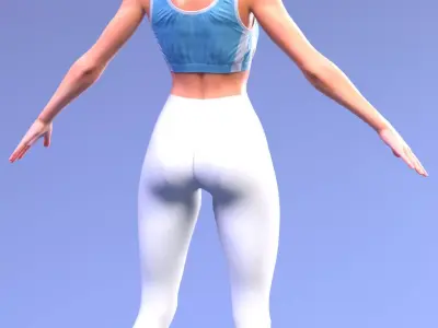 Sonya Blade  Special Forces Training 3D model