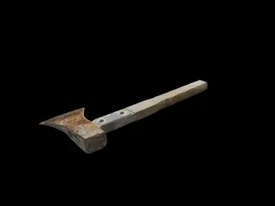 Anydrafts Axe 01 Low-poly 3D model