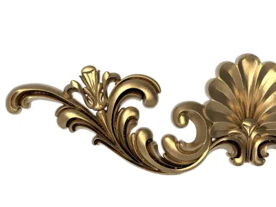 decorative pattern ready for 3D printing 3D model