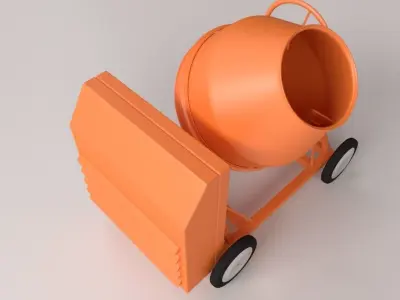 Concrete Mixer 3D model shop