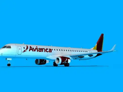 Embraer Emb-190 Avianca 3D model