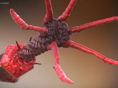  Bacteriophage Rigged for Cinema 4D 