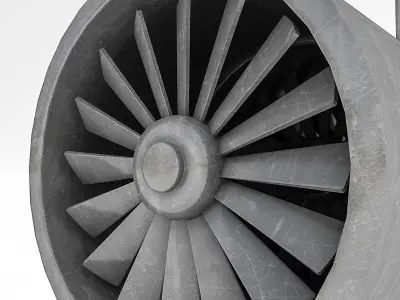 Tunnel Ventilation Fan Model Low-poly 3D model purchase