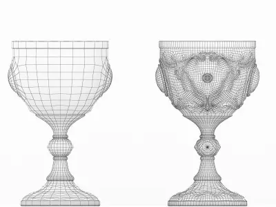 Chalice Low-poly 3D model
