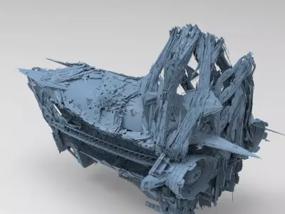 Aqua man sea masters ship jet 3D model