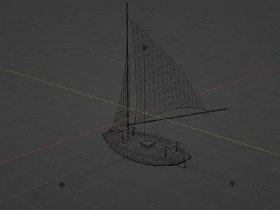 RAFT - BRAZILIAN JANGADA 3D model