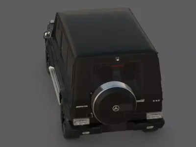2015 Mercedes-Benz G-Class G 63 AMG 3D Model Low-poly 3D model