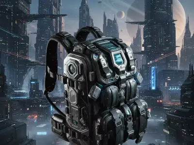 Aegis Core Tactical Power Pack Low-poly 3D model