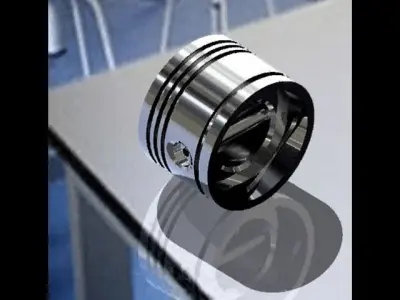 Piston head Free 3D model by richardpasala
