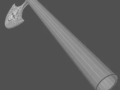Sikh symbol hatchet 3D model