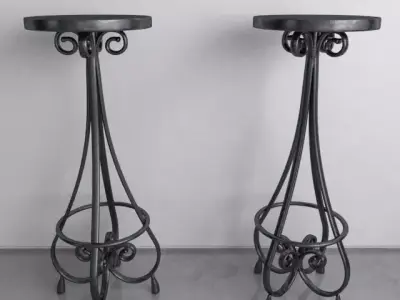 Vintage Bar Stool 3D model purchase