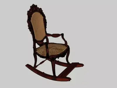 Classic Rocking Chair 3D model