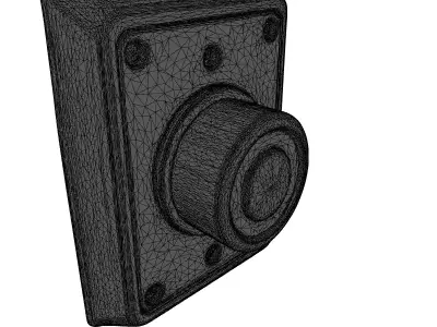 Industrial Emergency Stop Button 3D model