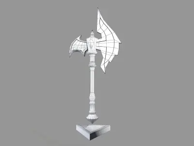 Axe Fantasy Stylized Game  Low-poly 3D model