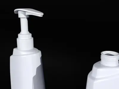 Realistic model of a Lotion Bottle Tube 3D model
