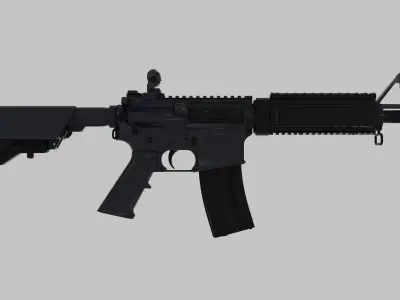 M4A4 Carbine Low-poly 3D model