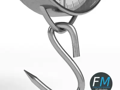 Hanging weighing scale 3D model