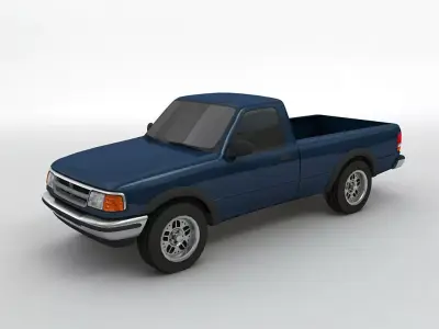 Small Pickup Truck 3D model