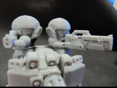 CHIBI-TECH SD - COLONIAL MK IV SMG HATCH GUNNER 3D print model