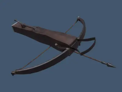 Fantasy Style Crossbow Free low-poly 3D model