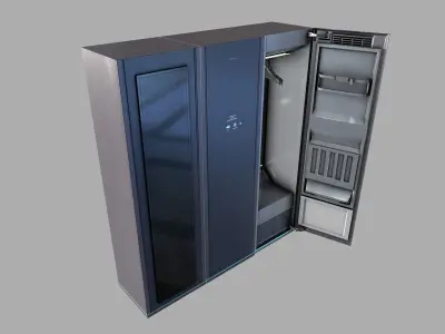 Cabinets server cabinet Low-poly 3D model