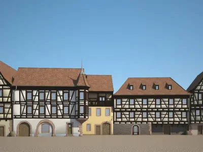 Medieval Houses VI 3D model