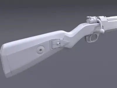 ww mauser karbiner 98  Free 3D model