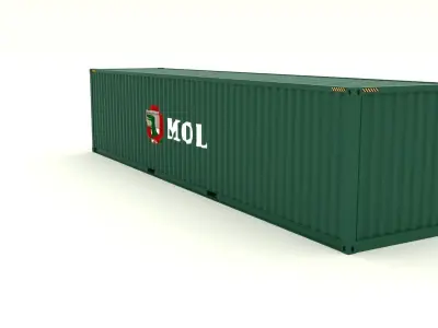 Shipping container MOL 3D model