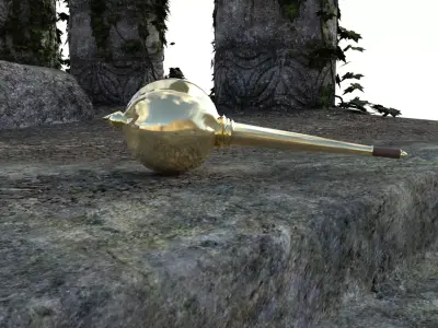 Indian Mythological Mace 3D model