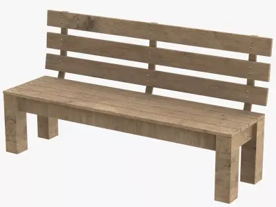Park Bench 01 3D model