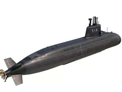 Taigei class Attack Submarine SSK 29SS Japan Navy JMSDF 3D model