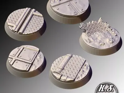 INDUSTRIAL BASES 40MM X10 3D print model