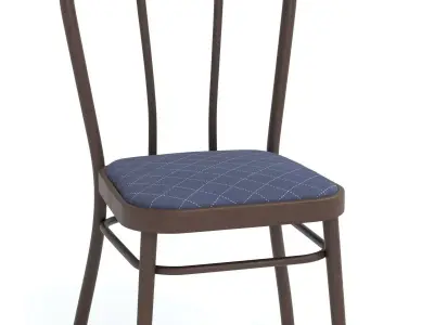 Antique bentwood chair Free low-poly 3D model