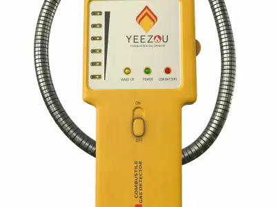 Combustible Natural Gas Leak Detector Low Poly Low-poly 3D model