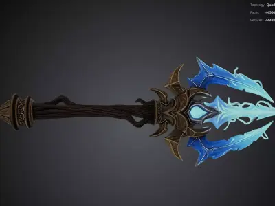 Water Spear 3D model