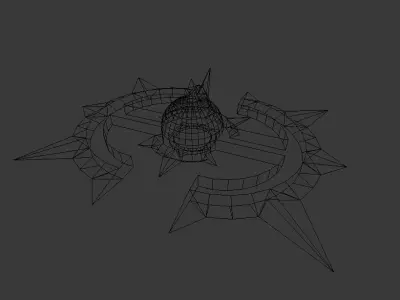 Space Battleship Free low-poly 3D model