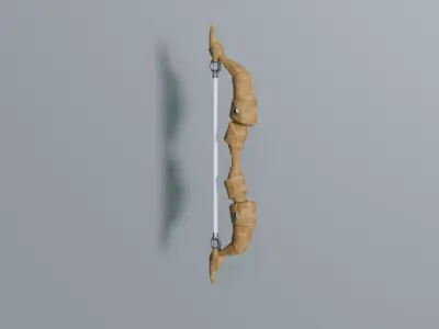 Stylized Hunter Bow - Low Poly Low-poly 3D model