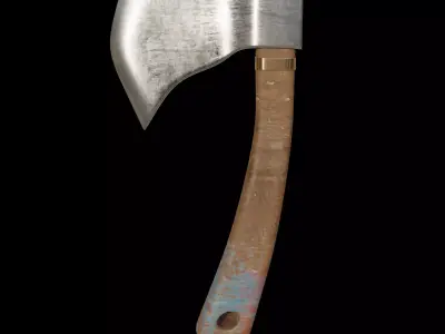 Painted Axe 3D model