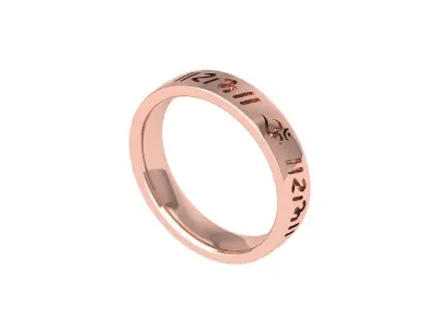 Wedding Ring  3D print model 69