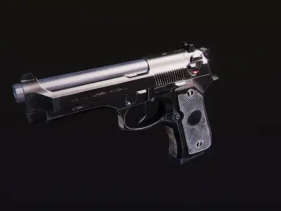 M9 Pistol Low-poly 3D model purchase