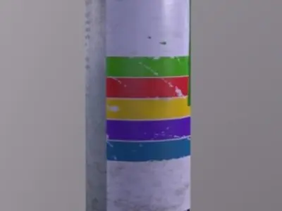 SprayCan Low-poly 3D model