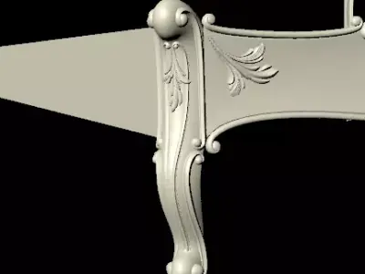 CNC bed headboard and footboard 3D model purchase