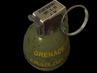 MP26 grenade WW2 Low-poly 3D model
