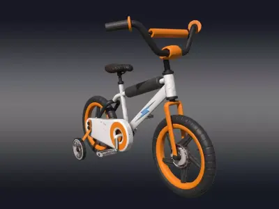 3D Bike Model Low-poly 3D model