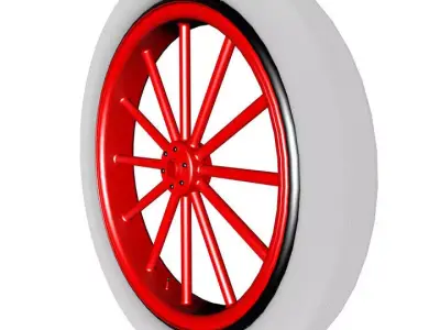 Spoke wheel 1910 3D model