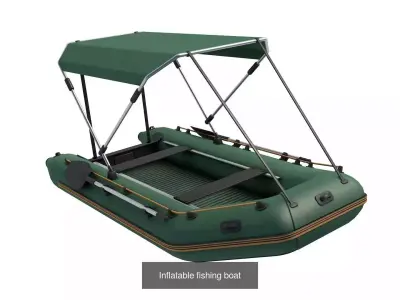 Inflatable boat Collection 3D Model Pack