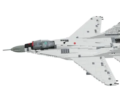 MocBricks3D - Lego MIG-29 Fulcrum Jet Fighter Aircraft 3D print model