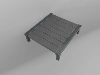 Old Table Free low-poly 3D model